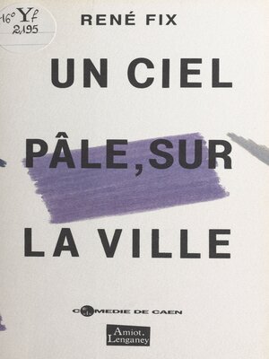cover image of Un ciel pâle, sur la ville